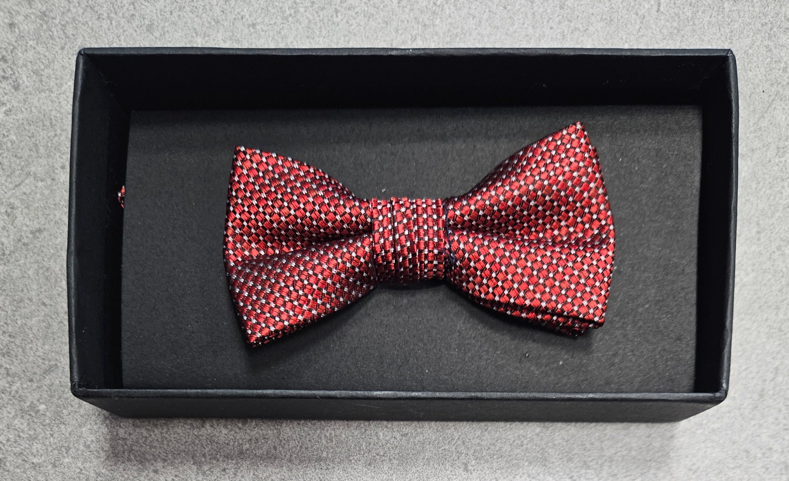 1880 Club Boys Bow Tie:- Red Polka Dot
