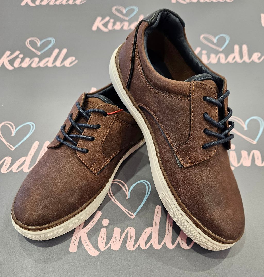 Tommy Bowe Sparrow Boys Shoes:- Camel
