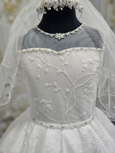 Load image into Gallery viewer, SALE COMMUNION DRESS Linzi Jay Girls White Communion Dress:- LWCD100
