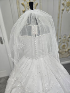 SALE COMMUNION DRESS Linzi Jay Girls White Communion Dress:- LWCD100