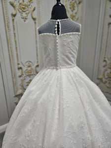 SALE COMMUNION DRESS Linzi Jay Girls White Communion Dress:- LWCD100