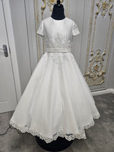 Load image into Gallery viewer, Isabella Girls White Communion Dress:- IS26340
