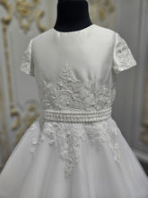 Load image into Gallery viewer, Isabella Girls White Communion Dress:- IS26340
