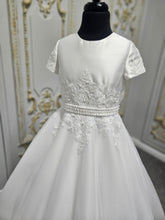 Load image into Gallery viewer, Isabella Girls White Communion Dress:- IS26340
