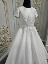 Load image into Gallery viewer, Isabella Girls White Communion Dress:- IS26340
