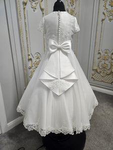 Isabella Girls White Communion Dress:- IS26340
