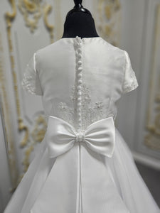 Isabella Girls White Communion Dress:- IS26340