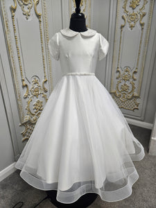 Isabella Girls White Communion Dress:- IS26300