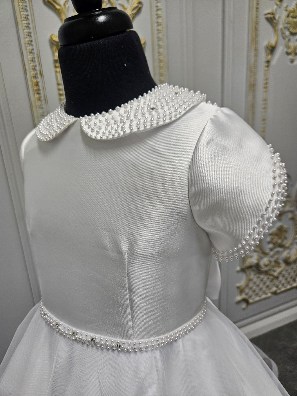 Isabella Girls White Communion Dress:- IS26300