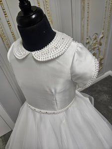 Isabella Girls White Communion Dress:- IS26300