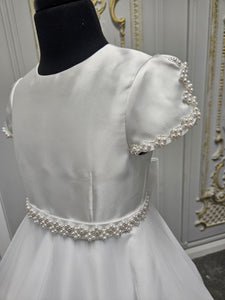 KOKO Girls White Communion Dress:- KO26500