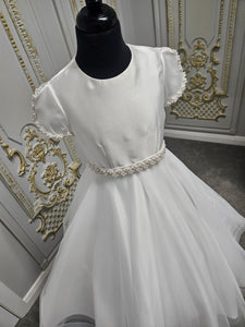 KOKO Girls White Communion Dress:- KO26500