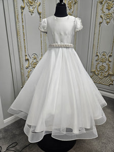 KOKO Girls White Communion Dress:- KO26500