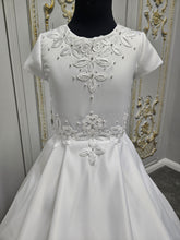 Load image into Gallery viewer, COMMUNION DRESS KINDLE EXCLUSIVE Sweetie Pie Girls White Communion Dress:-KD585
