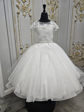 Load image into Gallery viewer, COMMUNION DRESS KINDLE EXCLUSIVE Sweetie Pie Girls White Communion Dress:-KD578
