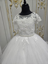 Load image into Gallery viewer, COMMUNION DRESS KINDLE EXCLUSIVE Sweetie Pie Girls White Communion Dress:-KD578
