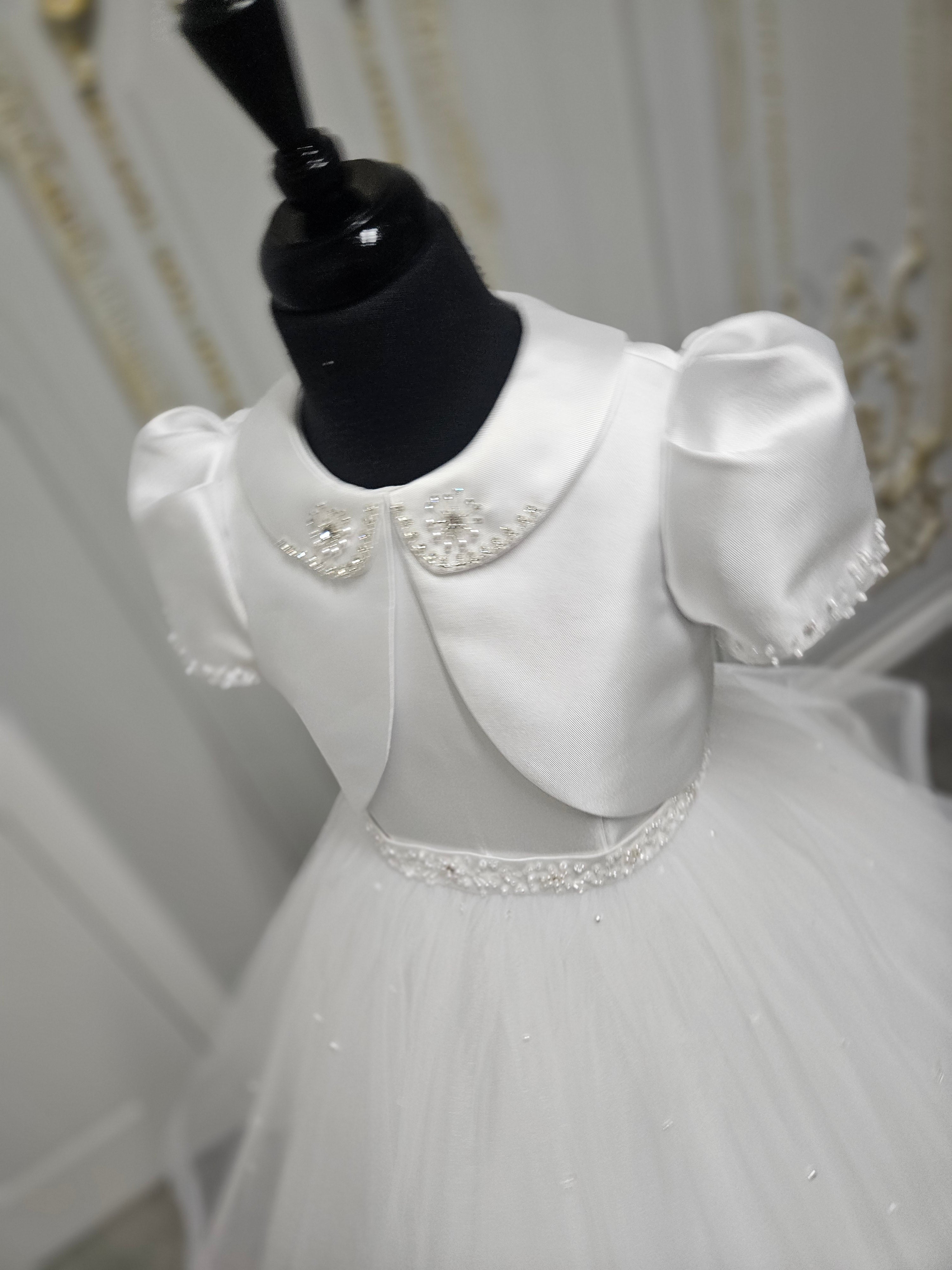 COMMUNION DRESS Isabella Girls White Communion Dress IS26380 EXCLUSIVE TO KINDLE