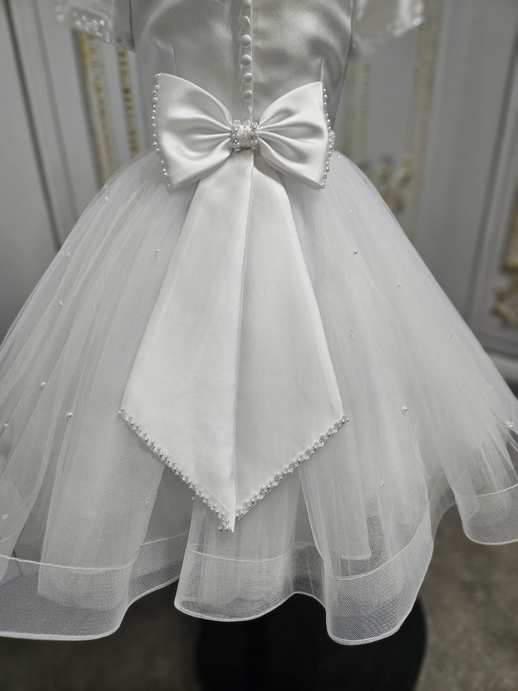 COMMUNION DRESS Isabella Girls White Communion Dress IS26380 EXCLUSIVE TO KINDLE