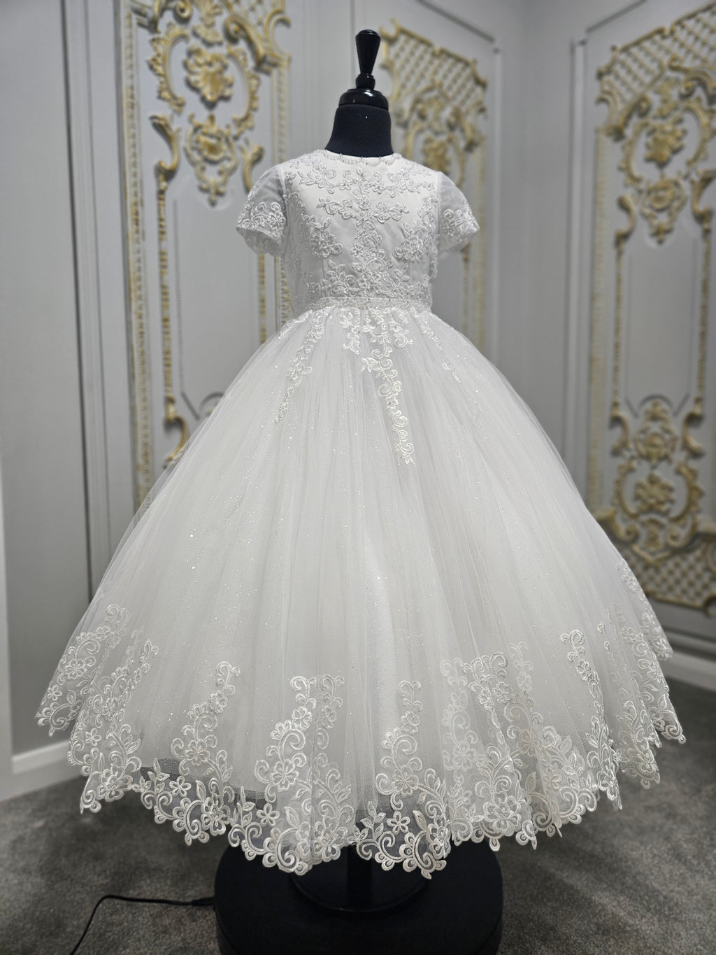 COMMUNION DRESS Isabella Girls White Communion Dress IS26388 EXCLUSIVE TO KINDLE