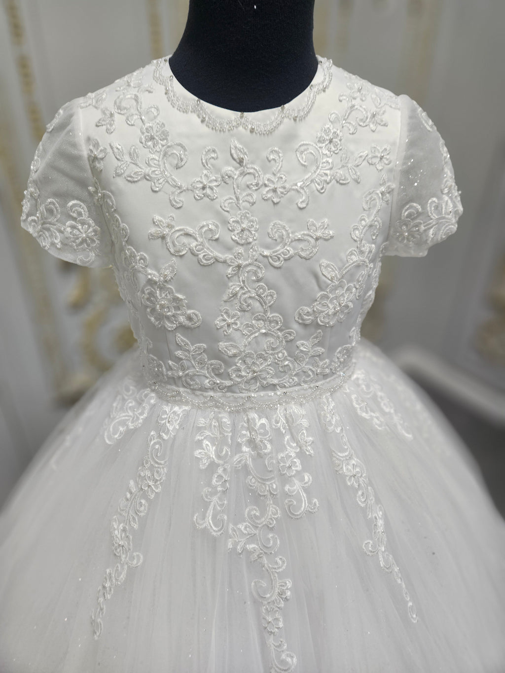 COMMUNION DRESS Isabella Girls White Communion Dress IS26388 EXCLUSIVE TO KINDLE