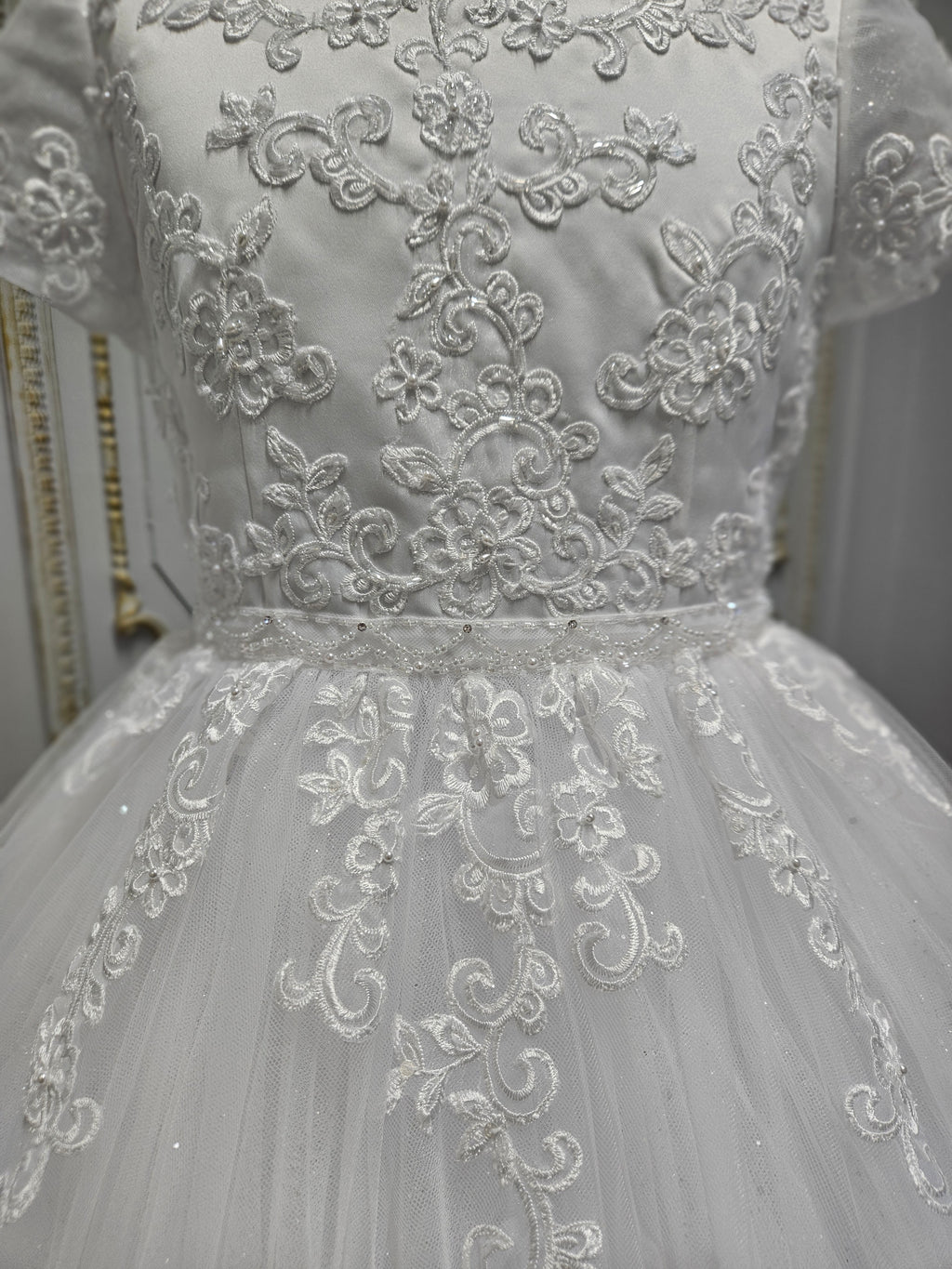 COMMUNION DRESS Isabella Girls White Communion Dress IS26388 EXCLUSIVE TO KINDLE