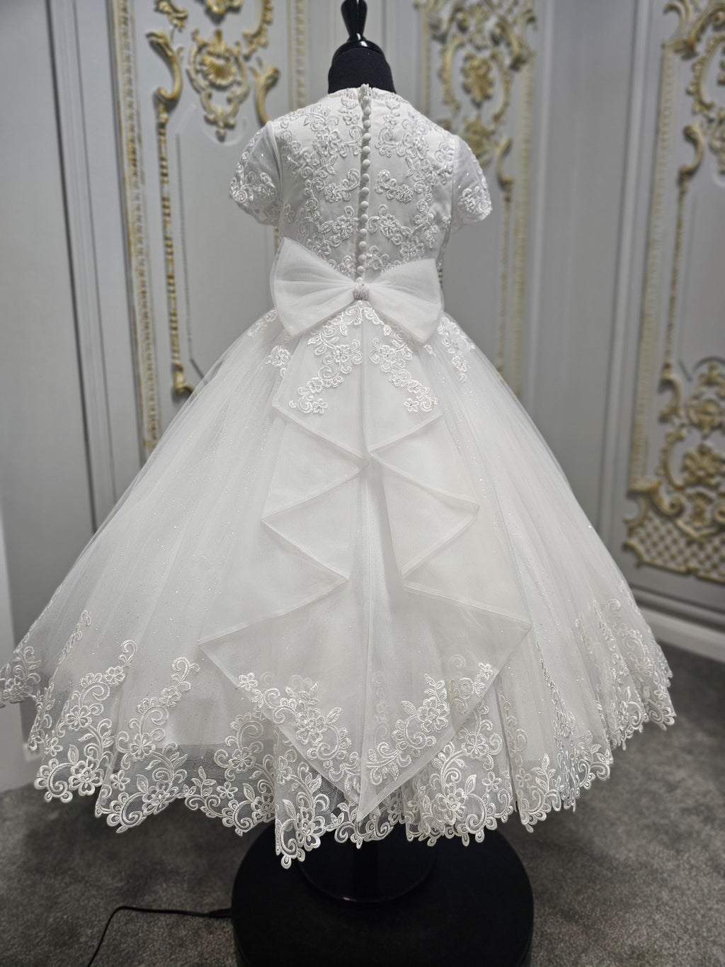 COMMUNION DRESS Isabella Girls White Communion Dress IS26388 EXCLUSIVE TO KINDLE