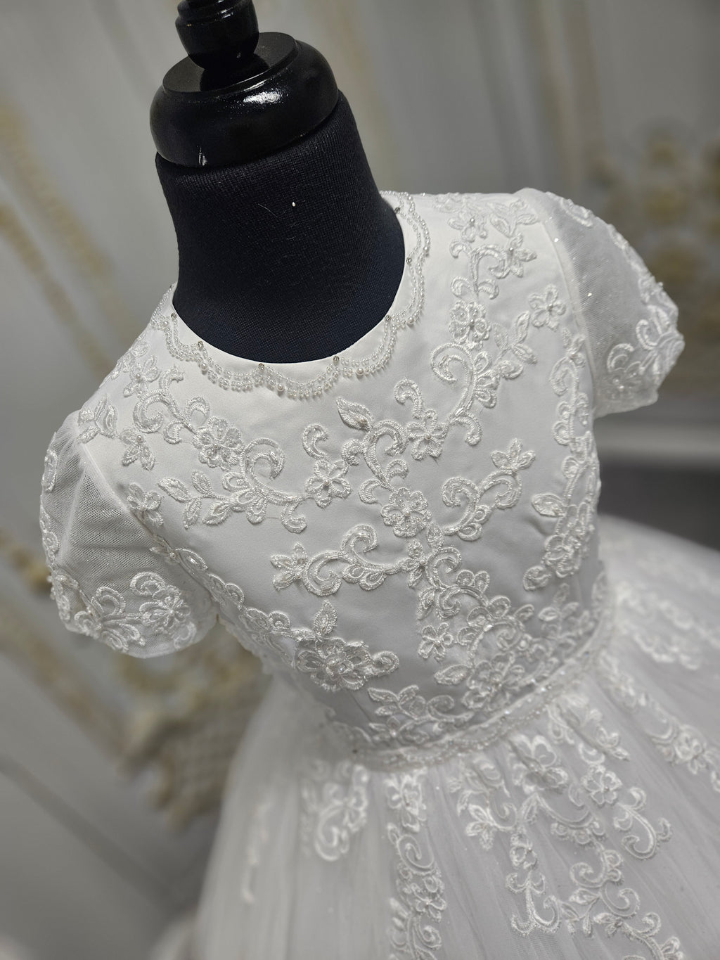 COMMUNION DRESS Isabella Girls White Communion Dress IS26388 EXCLUSIVE TO KINDLE