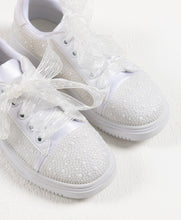 Load image into Gallery viewer, Sweeties By Sweetie Pie Girls White Sneaker Shoes:- Diana Flats
