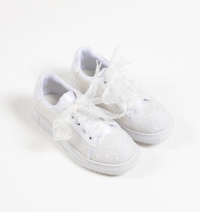 Sweeties By Sweetie Pie Girls White Sneaker Shoes:- Diana Flats
