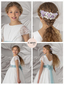 Carmy Girls Holy Communion Dress:- 5117 Ivory