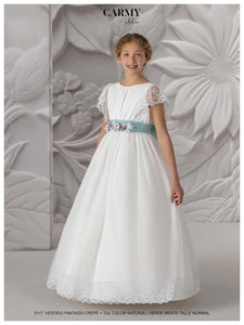 Carmy Girls Holy Communion Dress:- 5117 Ivory