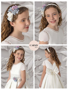 Carmy Girls Holy Communion Dress:- 5304 EPM White