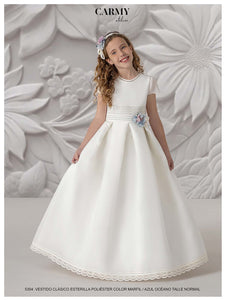 Carmy Girls Holy Communion Dress:- 5304 EPM White