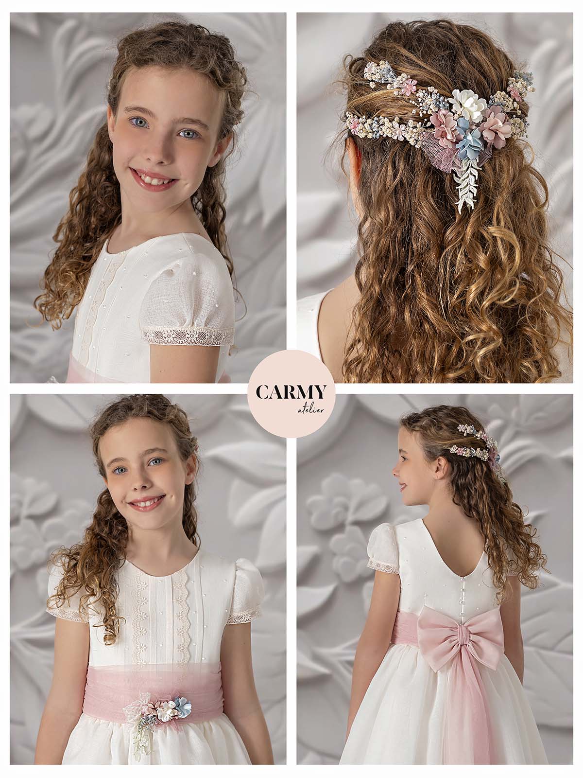 Carmy Girls Holy Communion Dress:- 5801 Ivory