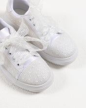 Load image into Gallery viewer, Sweeties By Sweetie Pie Girls White Sneaker Shoes:- Diana Flats
