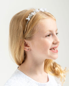 Sweetie Pie Girls White Communion Hair Band :- HD6