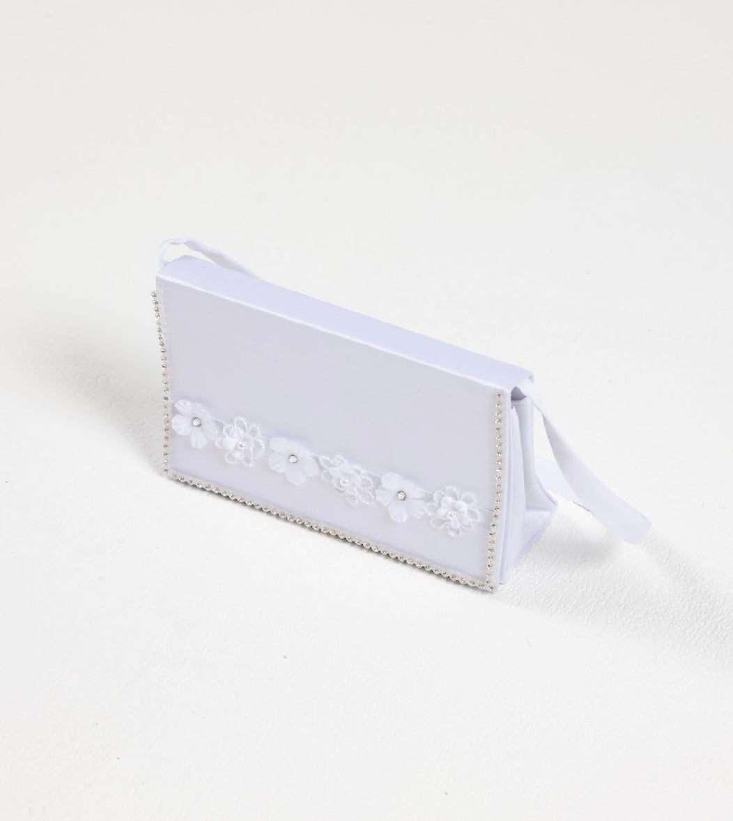 Sweetie Pie Girls White Communion Bag:- B4