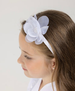 Sweetie Pie Girls White Communion Hair Band :- HD2