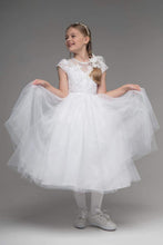 Load image into Gallery viewer, Paula&#39;s Communion Girls White Communion Dress:- UF23003
