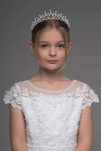 Load image into Gallery viewer, Paula&#39;s Communion Girls White Communion Dress:- PJ63
