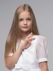 Paula's Communion Girls White Communion Dress:- PJ54