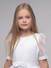 Load image into Gallery viewer, Paula&#39;s Communion Girls White Communion Dress:- PJ54
