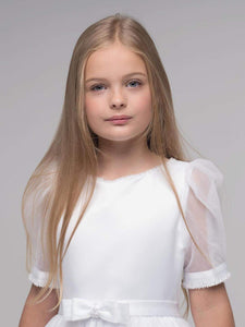 Paula's Communion Girls White Communion Dress:- PJ54