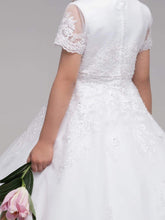 Load image into Gallery viewer, Paula&#39;s Communion Girls White Communion Dress:- PJ55
