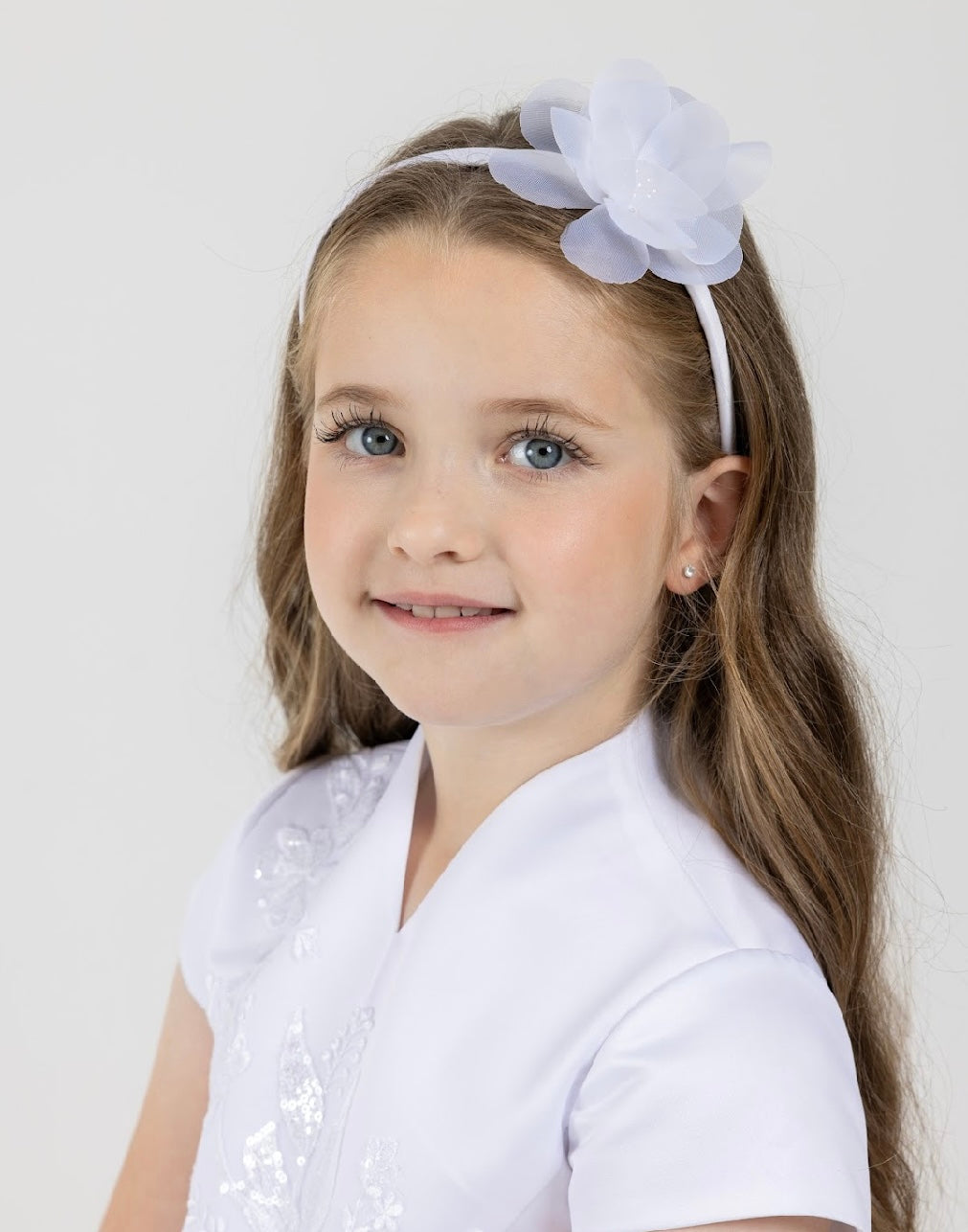 Sweetie Pie Girls White Communion Hair Band :- HD2