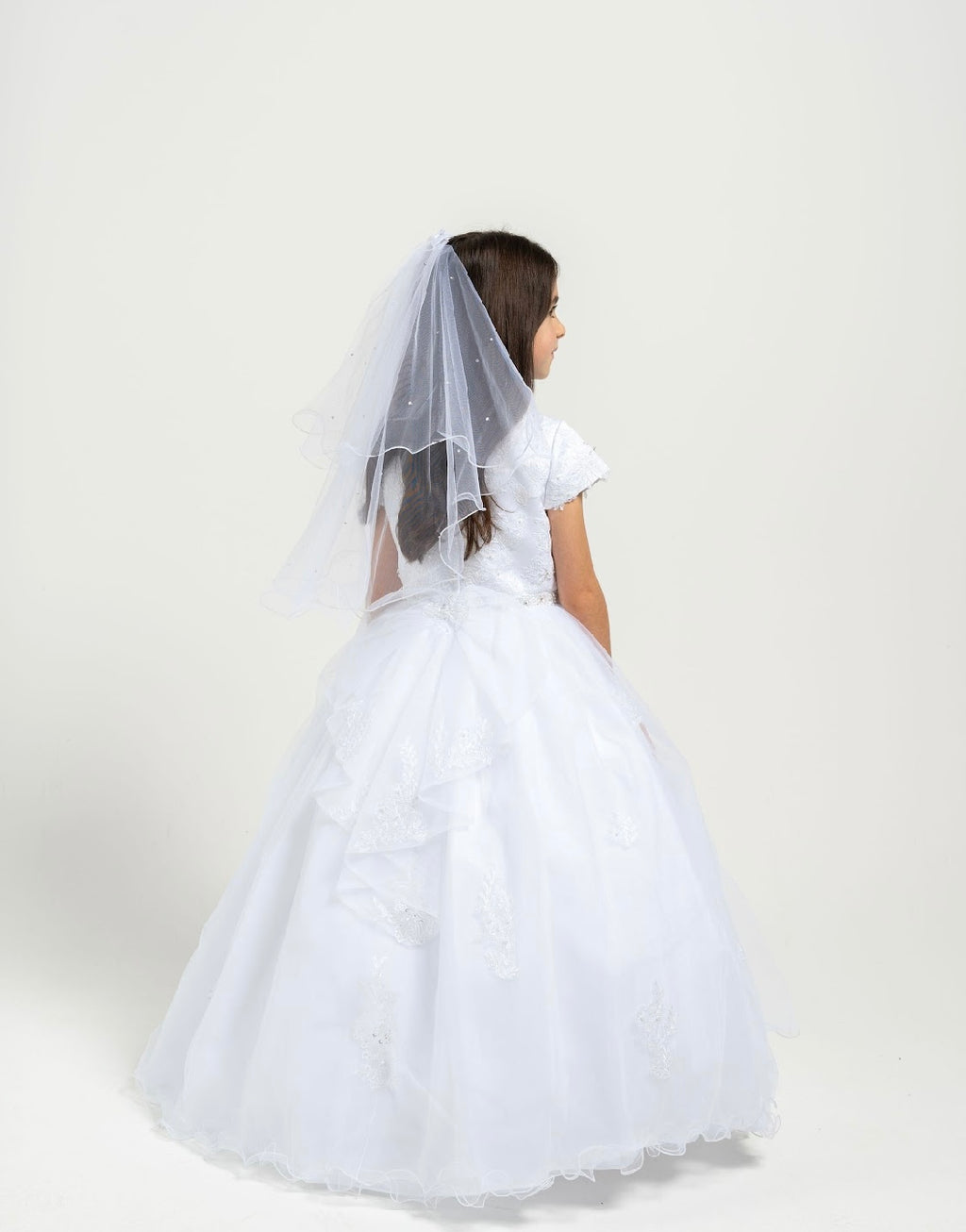 Sweetie Pie Girls White Communion Veil :- V005