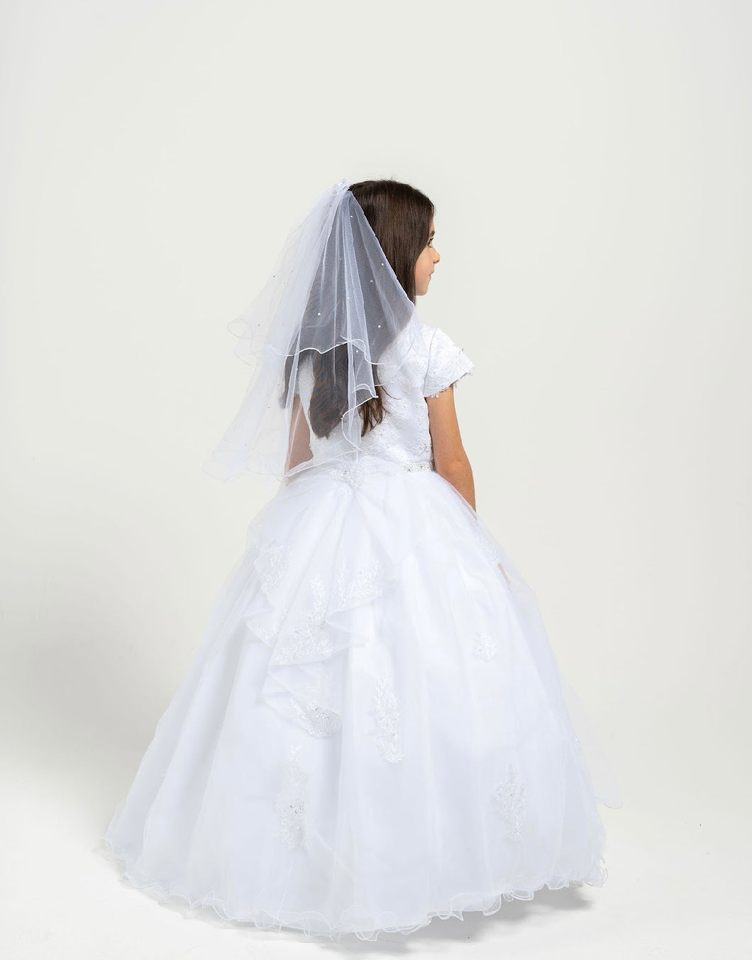 Sweetie Pie Girls White Communion Veil :- V005