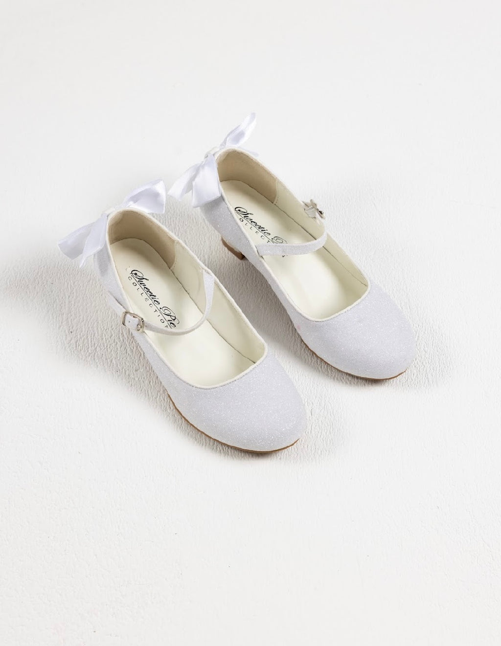 SALE SHOES Sweeties By Sweetie Pie Girls White Shoes:- SW6134 Heels