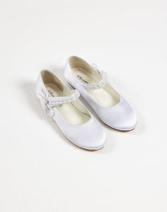 Sweeties By Sweetie Pie Girls White Shoes:- SW6136 Flats