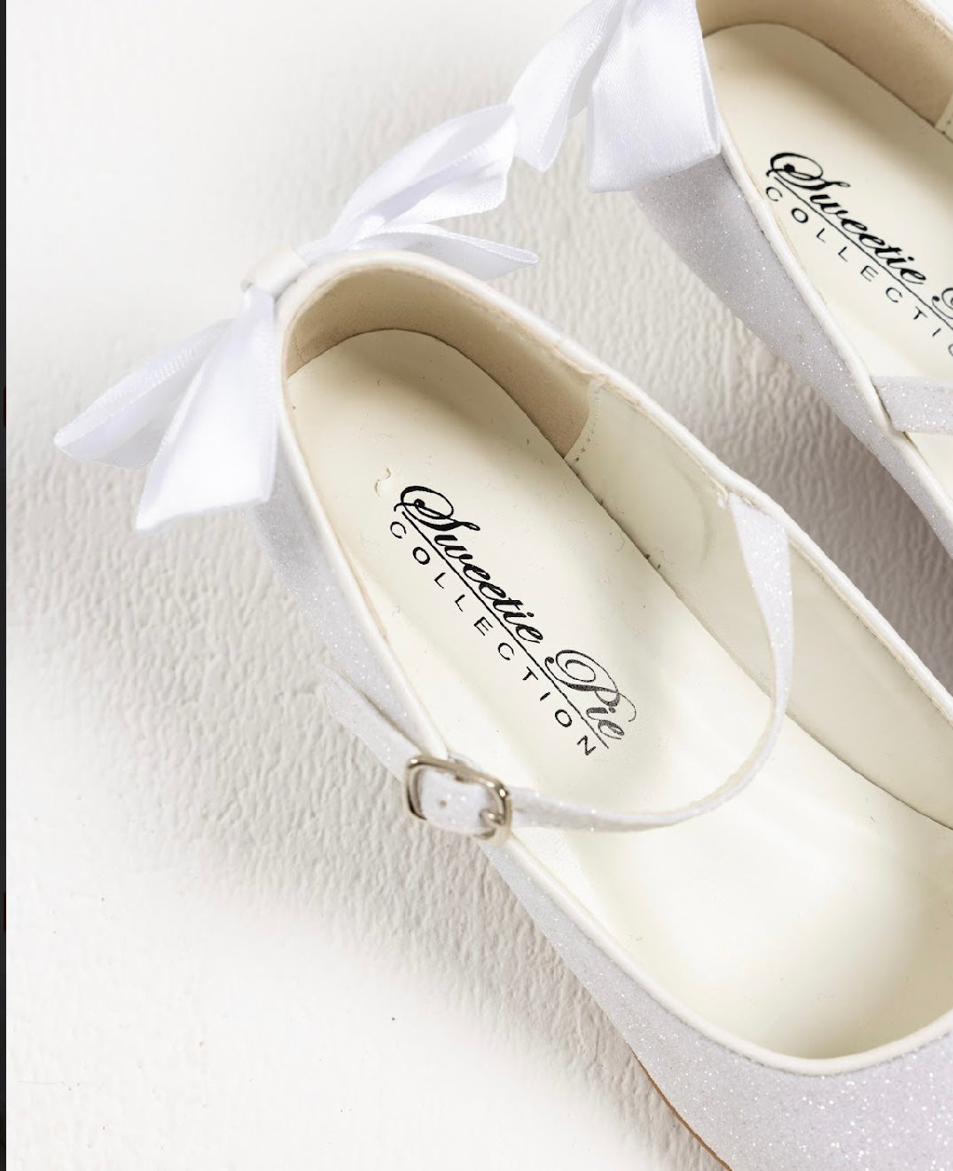 SALE SHOES Sweeties By Sweetie Pie Girls White Shoes:- SW6134 Heels